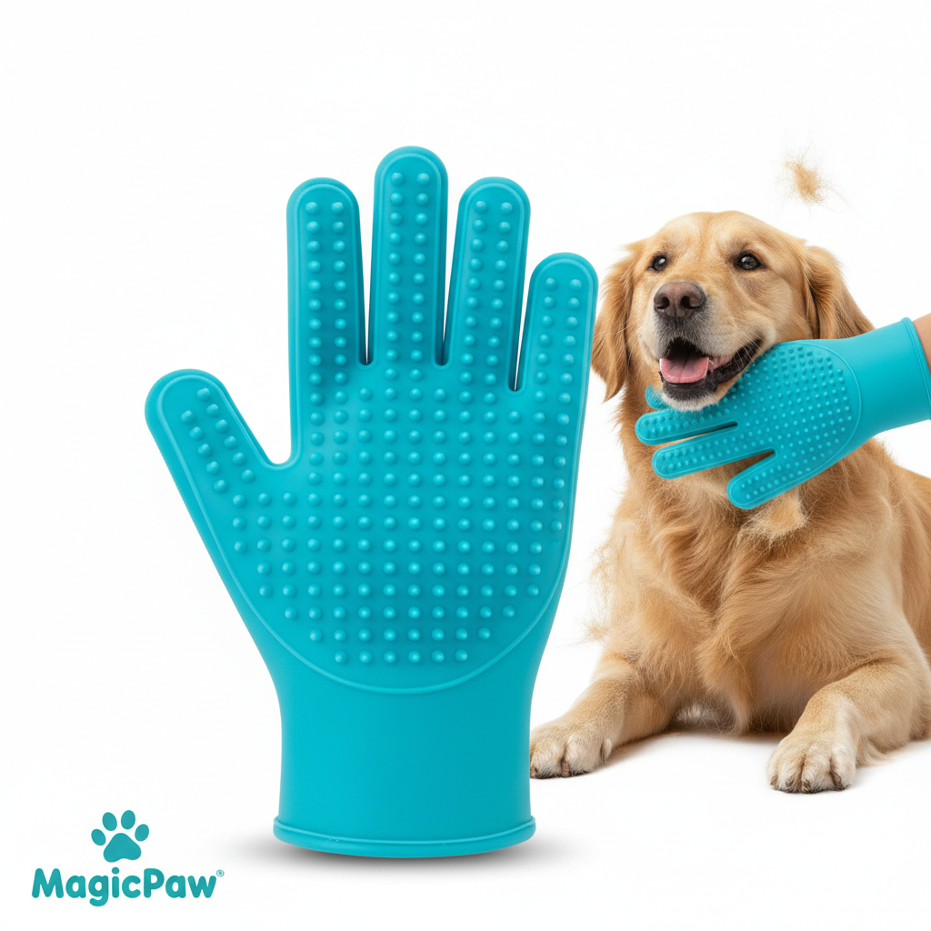 Guante MagicPaw™ cepillo masajeador para mascotas